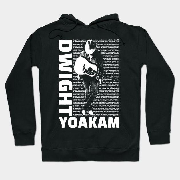 Dwight Yoakam Hoodie by BrutalGrafix Studio